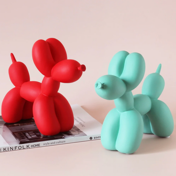 Unique Home Decor: Elevate Your Space with the Artistic Sculpture of a Matte Balloon Dog