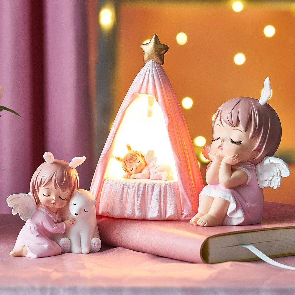 Baby Products Online - Mini Plastic Units Baby Kids Toy Children Small Toys  Angel Figurine Cupid Doll Christmas Doll Baking Toy Decoration - Kideno