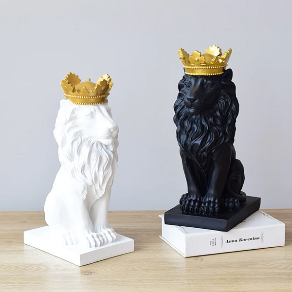 Reign in Elegance: Modern Home Decor with the Lion with Crown