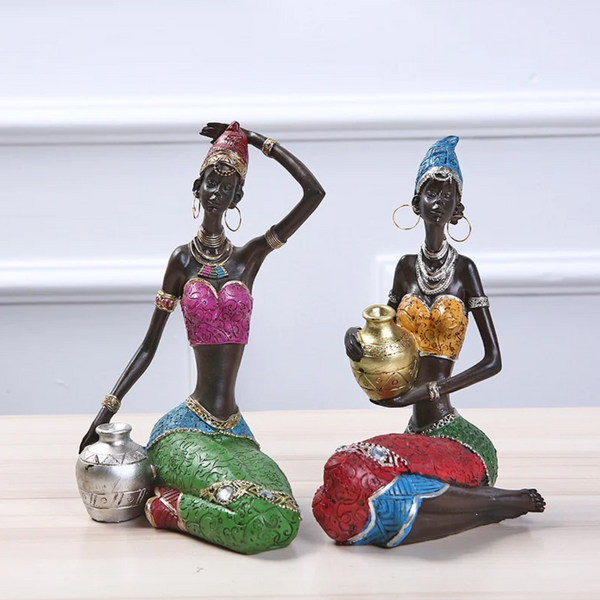 Embrace the Exotic: African Beauty Figurines - A Celebration of Unique Decorations