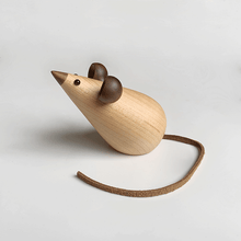 Load image into Gallery viewer, Wooden Cat &amp; Mouse
