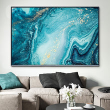 Load image into Gallery viewer, Blue Ocean Gold Glitter
