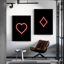 Load image into Gallery viewer, Neon Poker Print
