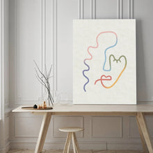 Load image into Gallery viewer, Abstract Colorful Line Print
