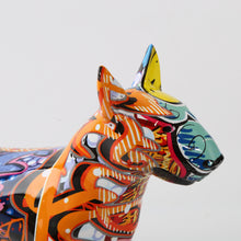 Load image into Gallery viewer, Painted Graffiti Bull Terrier Ornament
