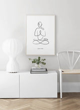 Load image into Gallery viewer, Abstract Lines Yoga Pose
