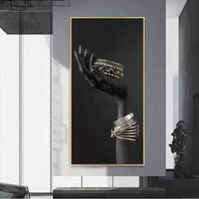 Load image into Gallery viewer, Luxury Black Hand Jewelry
