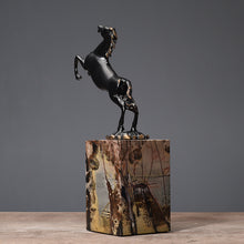 Load image into Gallery viewer, Black Horse Statue
