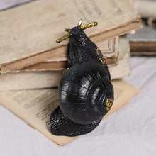 Load image into Gallery viewer, Black Snail Statue

