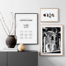 Load image into Gallery viewer, Black &amp; White Coffee Poster
