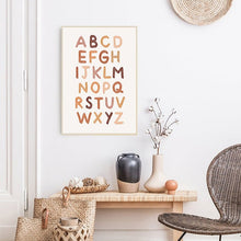 Load image into Gallery viewer, Alphabet Poster Boho Style
