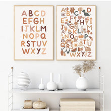 Load image into Gallery viewer, Alphabet Poster Boho Style

