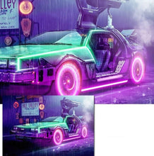 Load image into Gallery viewer, Neon DeLorean DMC

