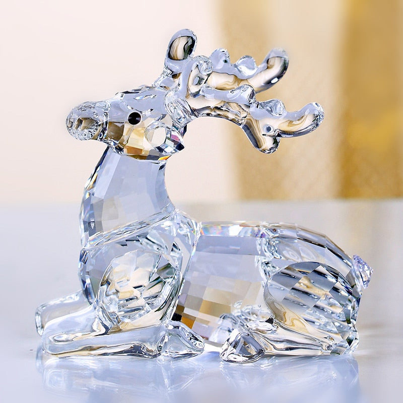 Crystal Deer Figurine