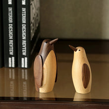 Load image into Gallery viewer, Wooden Penguin Figurine
