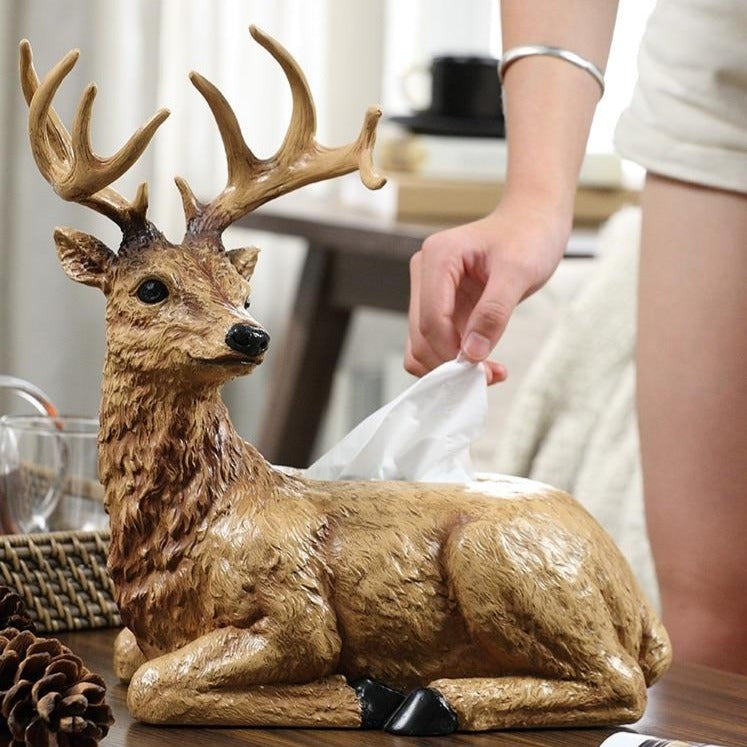 Deer Statue Paper Box