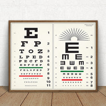 Load image into Gallery viewer, Eye Chart Print
