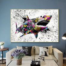 Load image into Gallery viewer, Graffiti Shark Print
