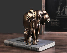 Load image into Gallery viewer, Mother &amp; Son Elephant Statue
