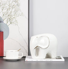 Load image into Gallery viewer, Minimalist Porcelain Elephant
