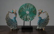 Load image into Gallery viewer, Peacock Dancer Figurines
