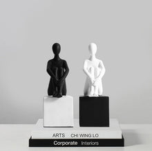 Load image into Gallery viewer, Black &amp; White Human Sculpture
