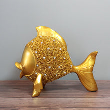 Load image into Gallery viewer, Golden Fish Statue
