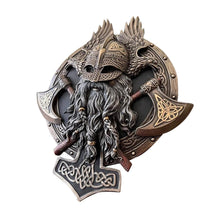 Load image into Gallery viewer, Viking Double Axe Wall Statue
