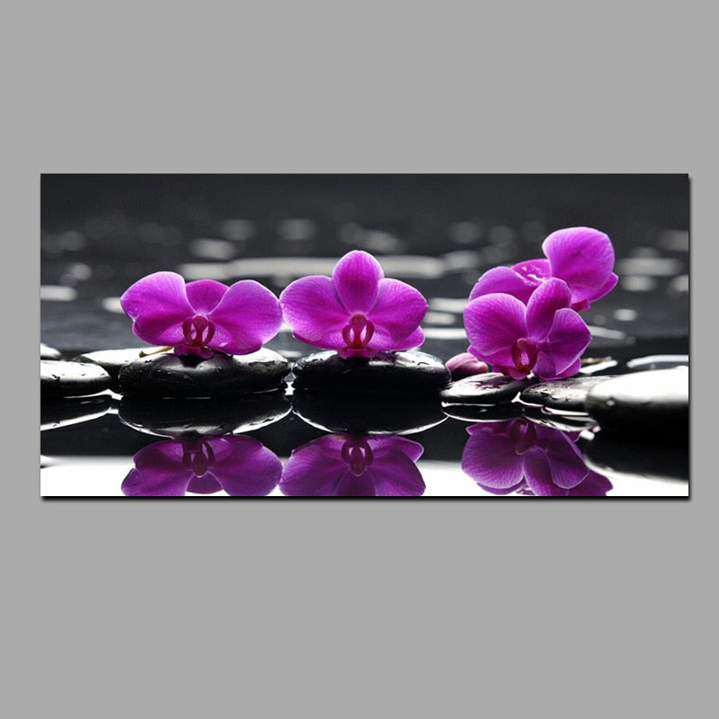Zen Stones Purple Orchid