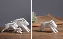 Load image into Gallery viewer, Ceramic Rabbit Family
