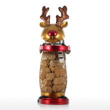 Load image into Gallery viewer, Reindeer Wine Rack &amp; Cork Container
