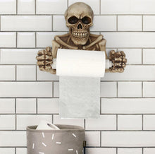 Load image into Gallery viewer, Grinning Skull Toilet Paper Holder
