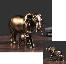 Load image into Gallery viewer, Mother &amp; Son Elephant Statue
