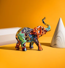 Load image into Gallery viewer, Colorful Elephant Statue
