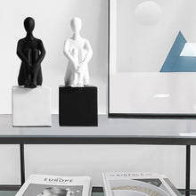 Load image into Gallery viewer, Black &amp; White Human Sculpture
