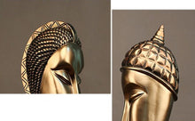 Load image into Gallery viewer, Golden Abstract African Statue
