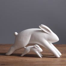 Load image into Gallery viewer, Ceramic Rabbit Family

