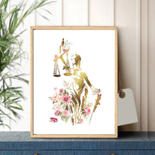 Load image into Gallery viewer, Floral Lady Justice
