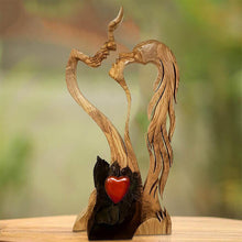 Load image into Gallery viewer, Wooden Love Heart Couple
