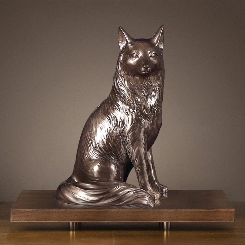 Copper-Plated Fox Ornament