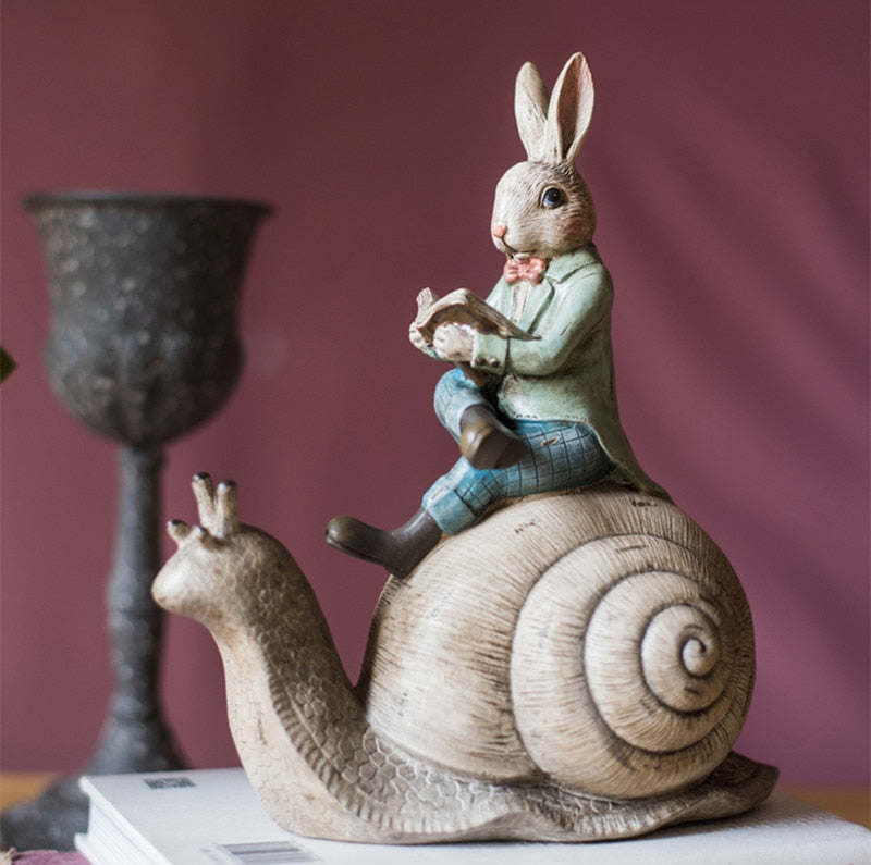 Reading Rabbit Rides On Snail