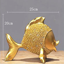 Load image into Gallery viewer, Golden Fish Statue
