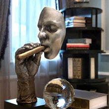 Load image into Gallery viewer, Smoking Cigar Statue
