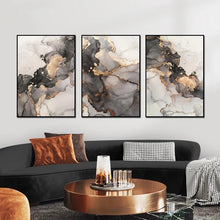 Load image into Gallery viewer, Abstract Black Golden Marble
