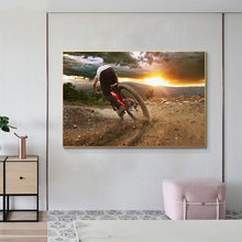Load image into Gallery viewer, Sunset Biker Landscape
