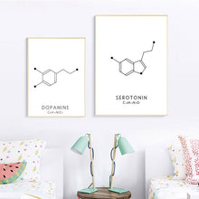 Load image into Gallery viewer, Happy Hormone Molecule Print

