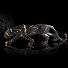 Load image into Gallery viewer, Luxury Origami Leopard Statue
