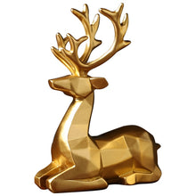 Load image into Gallery viewer, Golden Reindeer Figurines (2 Pcs)
