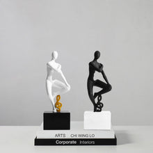 Load image into Gallery viewer, Black &amp; White Human Sculpture
