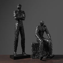 Load image into Gallery viewer, Abstract Pixel People Sculpture
